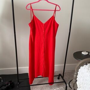 ASOS Red Spaghetti Strap Dress